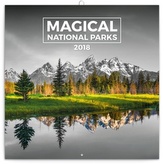 Magické národní parky - nástěnný kalendář 2018