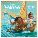 Odvážná Vaiana Legenda o konci světa - nástěnný kalendář 2018