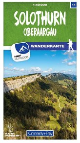 Solothurn 11 Wanderkarte 1:40 000 matt laminiert