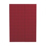 Zápisník Paper-Oh Quadro Red on Black B5 nelinkovaný