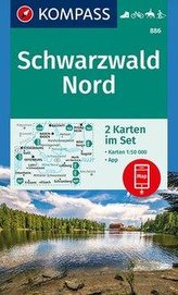 KOMPASS Wanderkarte Schwarzwald Nord 1:50 000