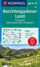 KOMPASS Wanderkarte Berchtesgadener Land, Königssee, Nationalpark Berchtesgaden 1:25 000