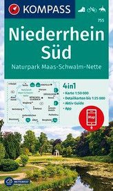 KOMPASS Wanderkarte Niederrhein Süd, Naturpark Maas-Schwalm-Nette1:50 000