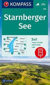 KOMPASS Wanderkarte Starnberger See 1:25 000