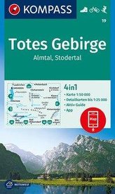 KOMPASS Wanderkarte Totes Gebirge, Almtal, Stodertal 1:50 000