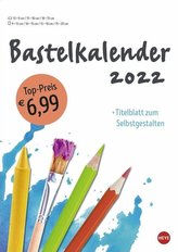 Bastelkalender weiß A4 - Kalender 2022