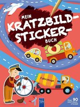 Mein Kratzbild-Stickerbuch - Fahrzeuge