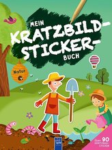 Mein Kratzbild-Stickerbuch - Natur