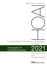 HOAI 2021 - Textausgabe mit Interpolationstabellen