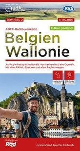 ADFC-Radtourenkarte BEL 2 Belgien Wallonie,1:150.000, reiß- und wetterfest, GPS-Tracks Download - E-Bike geeignet