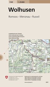Swisstopo 1 : 25 000 Wolhusen