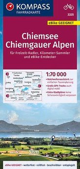 KOMPASS Fahrradkarte Chiemsee, Chiemgauer Alpen 1:70.000, FK 3335