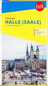 Falk Cityplan Halle (Saale) 1:17 500