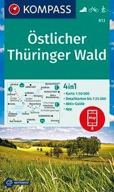 KOMPASS Wanderkarte Östlicher Thüringer Wald 1:50 000