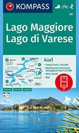 KOMPASS Wanderkarte Lago Maggiore, Lago di Varese 1:50 000