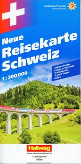 Schweiz Neue Reisekarte Strassenkarte 1:200 000