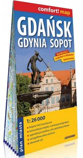 Comfort!map Gdańsk, Gdynia, Sopot 1:26 000
