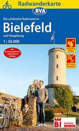 Radwanderkarte BVA Radwandern in Bielefeld und Umgebung 1:50.000, reiß- und wetterfest, GPS-Tracks Download