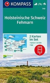 KOMPASS Wanderkarte Holsteinische Schweiz, Fehmarn 1:40 000