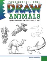 Draw Animals: Ocean - Rainforest - Desert - Grasslands
