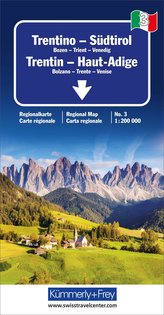 KuF Italien Regionalkarte 03. Trentino / Südtirol 1 : 200 000