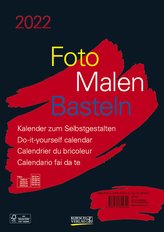 Foto-Malen-Basteln Bastelkalender A4 schwarz 2022