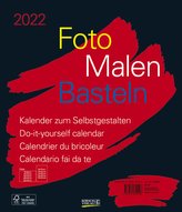 Foto-Malen-Basteln Bastelkalender schwarz groß 2022