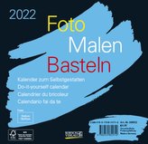 Foto-Malen-Basteln Bastelkalender schwarz quer 2022