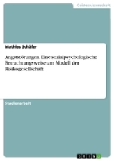 Angststörungen. Eine sozialpsychologische Betrachtungsweise am Modell der Risikogesellschaft