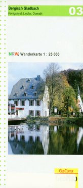 NRW Wanderkarte 03 Bergisch-Gladbach, Königsforst, Lindlar, Overath 1  : 25 000