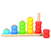 Barvy a počítání: Dřevěná hračka