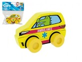 Moje první auto Ambulance krokodýl žluté pěna 10cm na kartě 0+