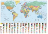Philip\'s RGS World Wall Map (with Flags)