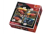 Puzzle 4v1 Auta/Cars 3 Disney v krabici 28x28x6cm