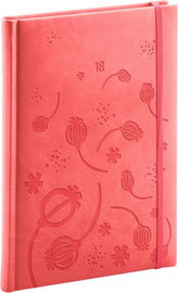Diář 2018 - Vivella speciál - týdenní, A5, růžový, 15 x 21 cm