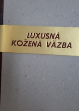  Luxusná kožená väzba - notes A5
