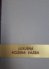  Luxusná kožená väzba - notes A4
