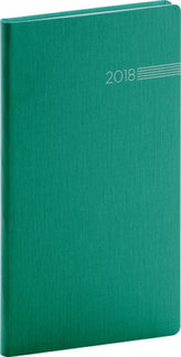 Diář 2018 - Capys - kapesní, zelený, 9 x 15,5 cm