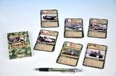 Kvarteto Military Tanky společenská hra - karty 32 kartiček v krabičce 6x11cm