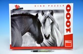 Puzzle Černobílí koně 66x47cm 1000 dílků v krabici