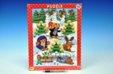 Puzzle deskové Krtek na sněhu 29x37cm 40dílků
