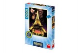 Puzzle Eiffelova věž svítící ve tmě 47x66cm 1000 dílků v krabici