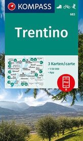 KOMPASS Wanderkarte Trentino 1:50 000