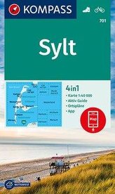 KOMPASS Wanderkarte Sylt 1:40 000