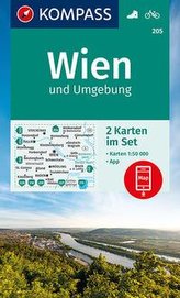 KOMPASS Wanderkarte Wien und Umgebung 1:50 000