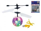 Vrtulníková koule/míček Diamond 11cm svítící reagující na pohyb ruky s USB kabelem v krabičce