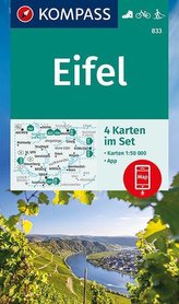 KOMPASS Wanderkarte Eifel 1:50 000