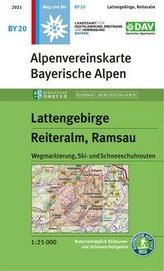 Lattengebirge, Reiteralm, Ramsau 1:25 000