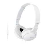 SONY headset náhlavní MDRZX110AP/ sluchátka drátová + mikrofon/ 3,5mm jack/ citlivost 98 dB/mW/ bílá