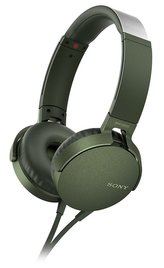 SONY sluchátka náhlavní MDR-XB550AP/ drátová/ 3,5mm jack/ zelená